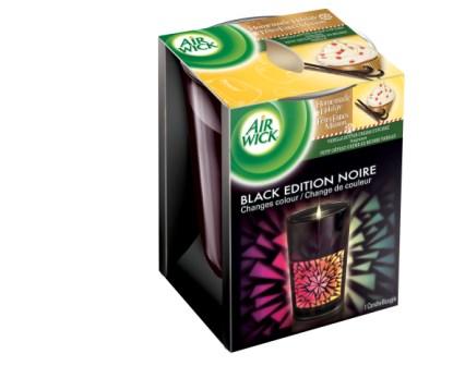 AIR WICK® Color Changing Candle (Black Edition) - Vanilla Butter Cream (Canada) (Discontinued)